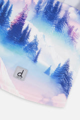 Polar Balaclava Blue And Pink Mountain Print-3