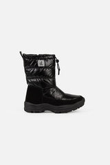 Nylon Quilted Winter Boots Noir-1