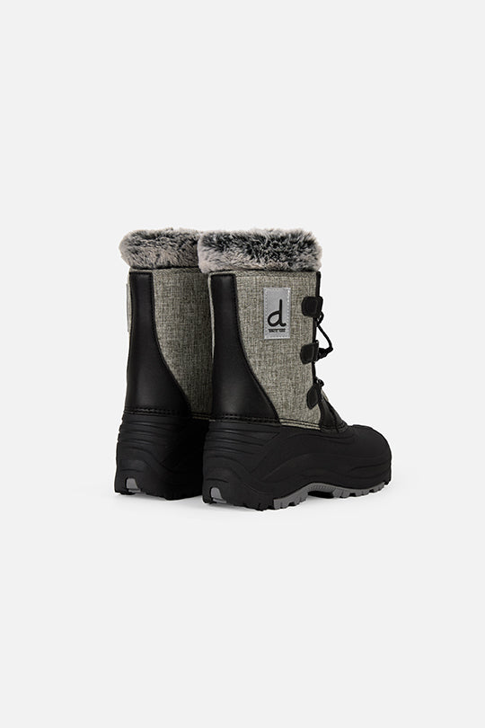 Winter Boots With Removable Lining Grey Mix-2