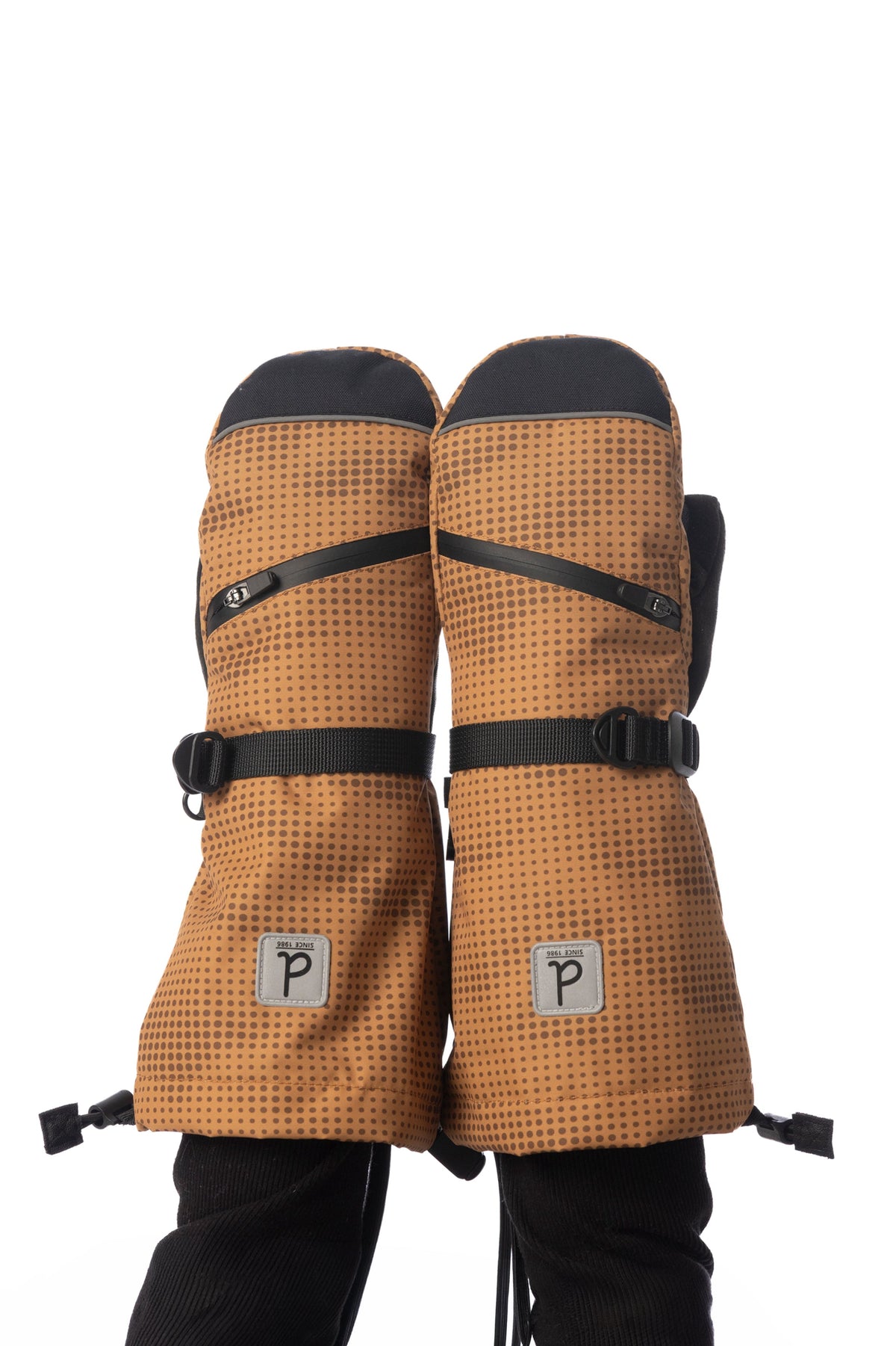 Winter Mittens Teknik Brown-1
