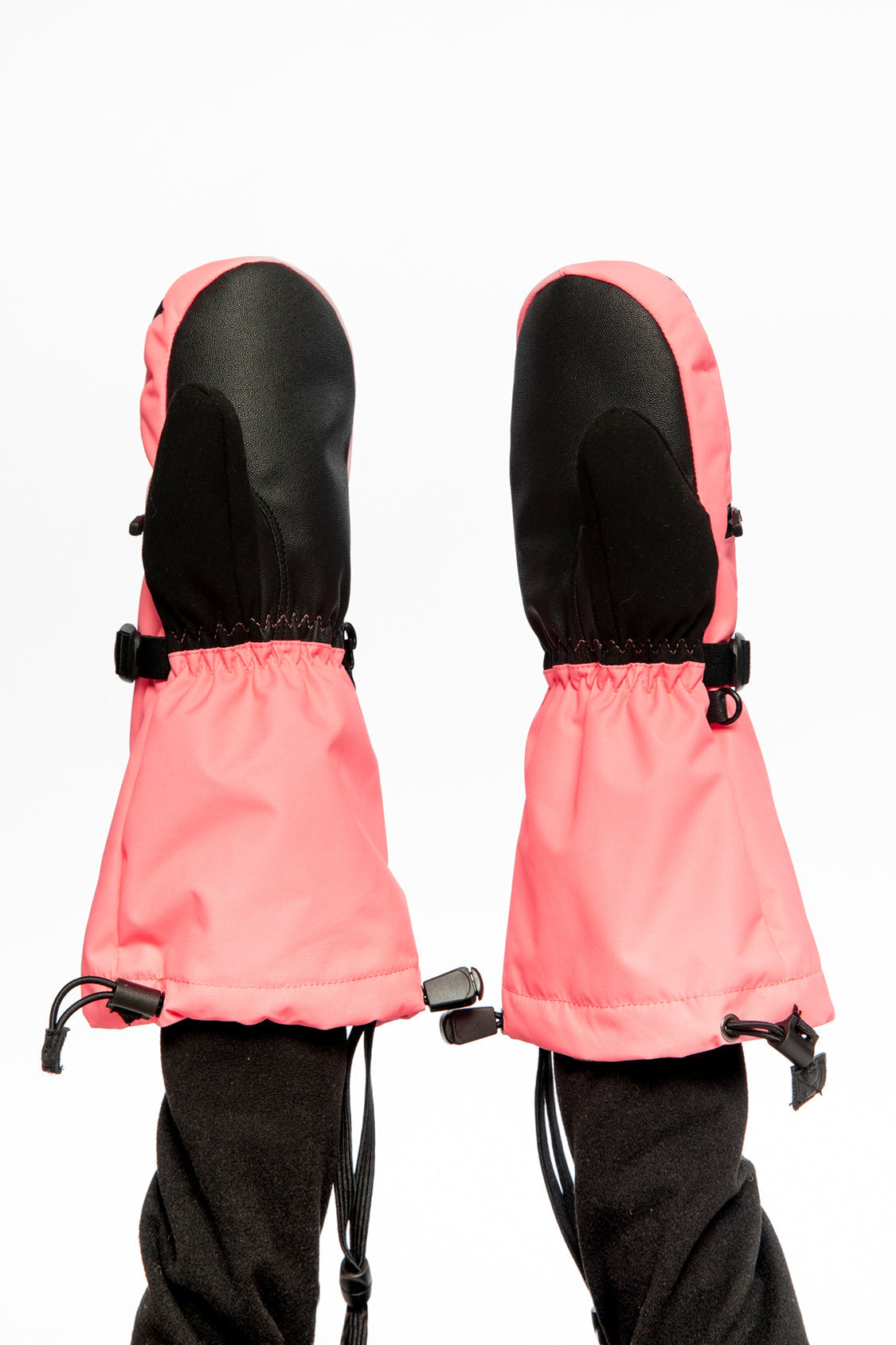 Teknik Winter Mittens Neon Coral-2
