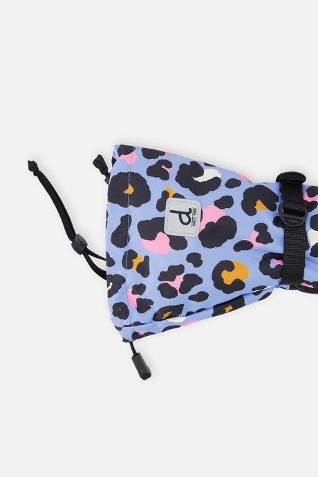 Deux par Deux Teknik Winter Mittens Blue Leopard Print