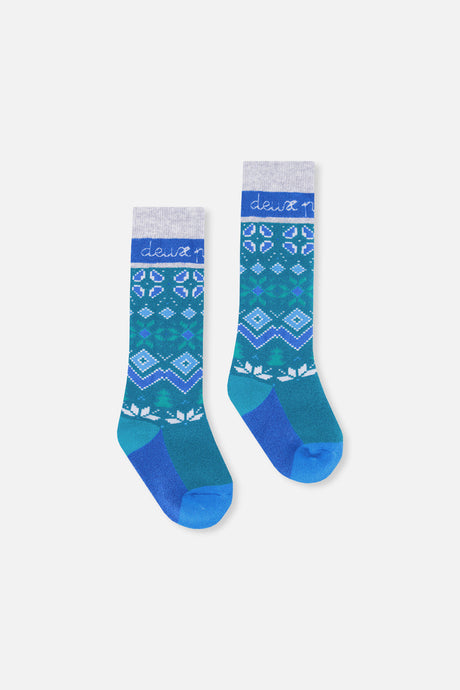 Baby Ski Socks Dark Turquoise-1