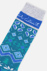 Baby Ski Socks Dark Turquoise-2