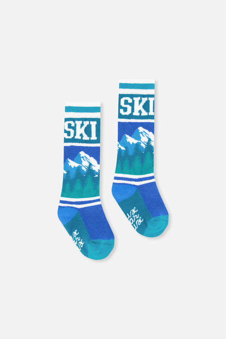 Baby Ski Socks Dark Blue-1