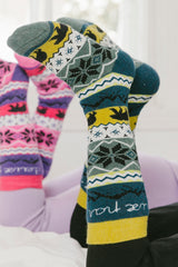 Ski Socks Navy Blue-1