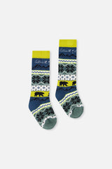 Ski Socks Navy Blue-4