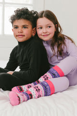 Ski Socks Pink-2