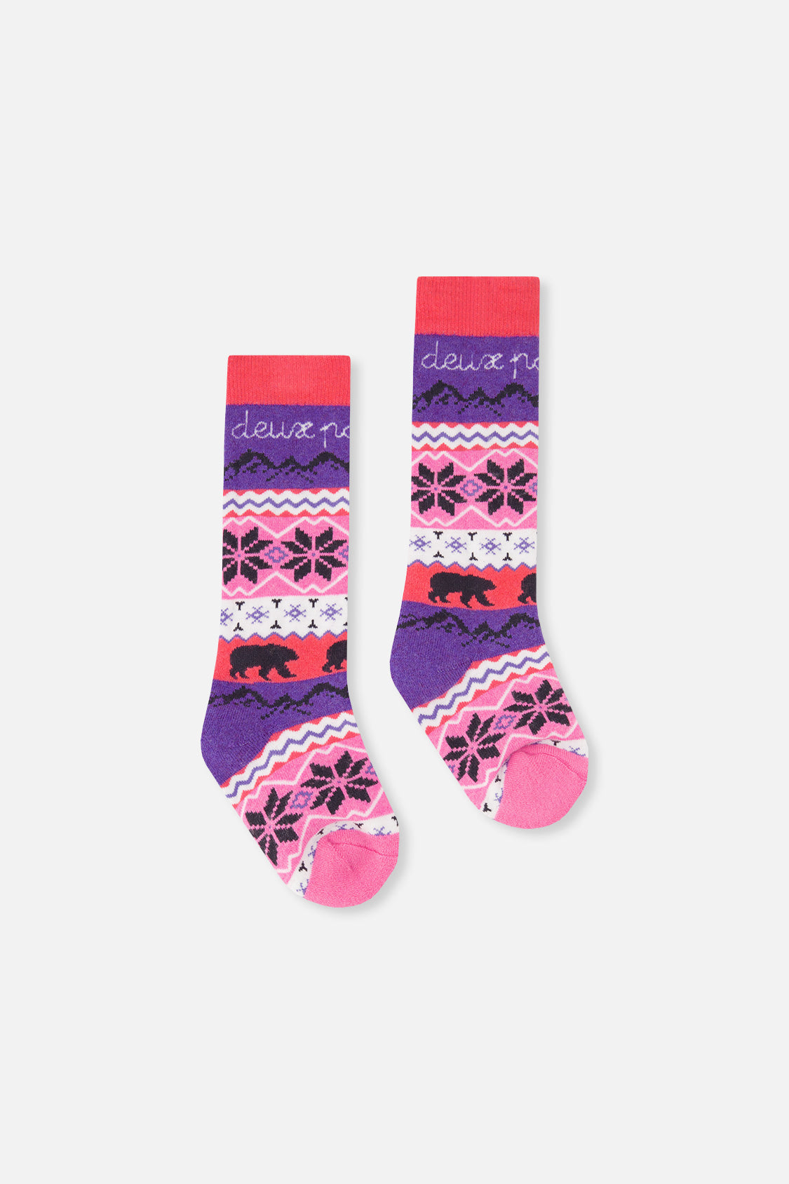 Ski Socks Pink-4