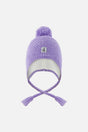 Winter Peruvian Knit Hat With Pompom Violet-0