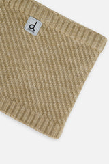 Winter Knit Neckwarmer Taupe-3