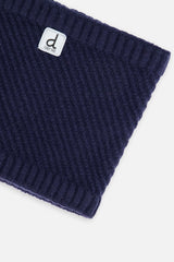 Winter Knit Neckwarmer Navy Blue-3