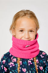 Winter Knit Neckwarmer Bright Pink-1