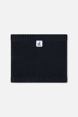 Winter Knit Neckwarmer Black-0