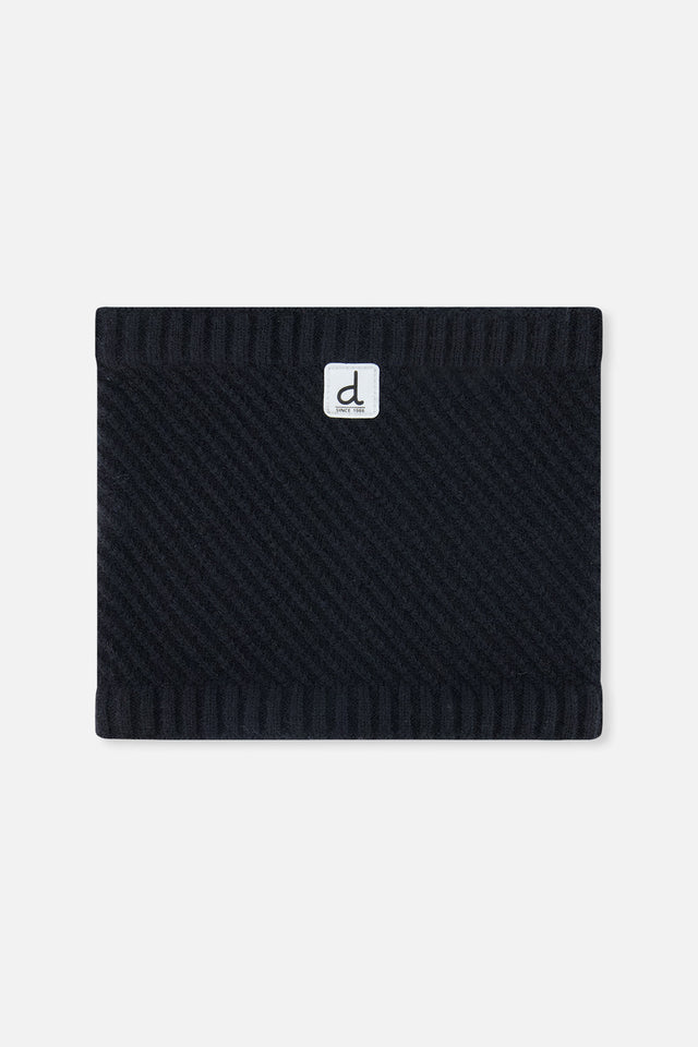 Winter Knit Neckwarmer Black-0