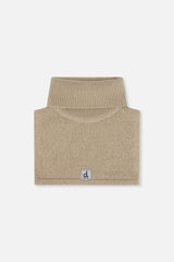 Baby Knit Turtle Neckwarmer Light Taupe-0