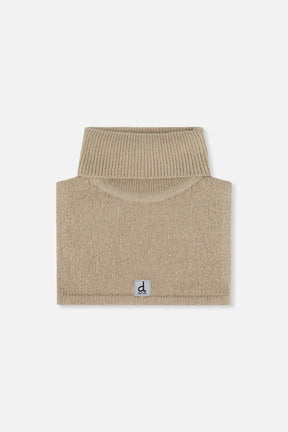 Baby Knit Turtle Neckwarmer Light Taupe-0
