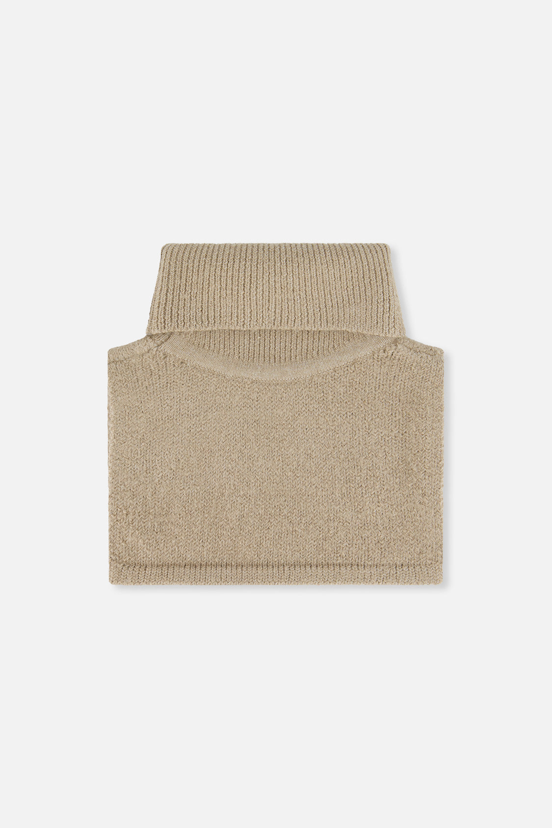 Baby Knit Turtle Neckwarmer Light Taupe-2