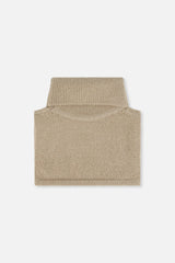 Baby Knit Turtle Neckwarmer Light Taupe-2