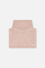 Baby Knit Turtle Neckwarmer Pale Dusty Pink-1
