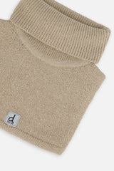 Knit Turtle Neckwarmer Light Taupe-3