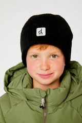 Winter Knit Hat Black-1