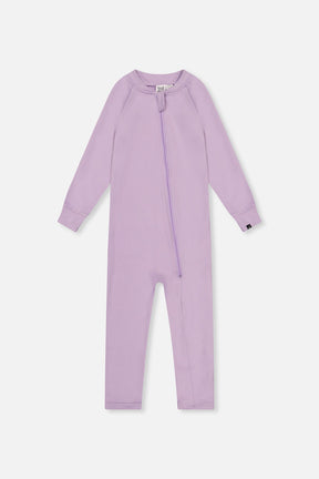 Baby One Piece Thermal Underwear Lavender-0