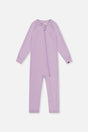Baby One Piece Thermal Underwear Lavender-0