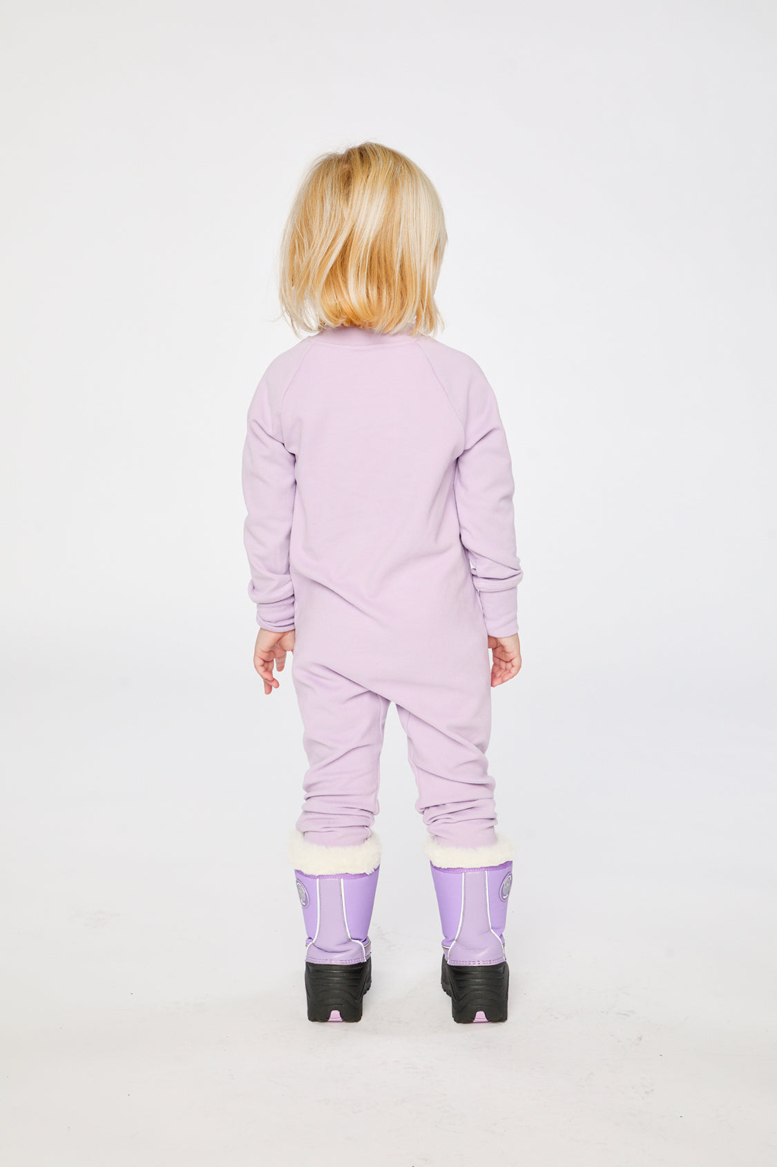 One Piece Thermal Underwear Lavender-3