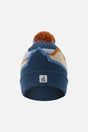 Winter Knit Hat With Pompom Blue Mountain Jacquard-0