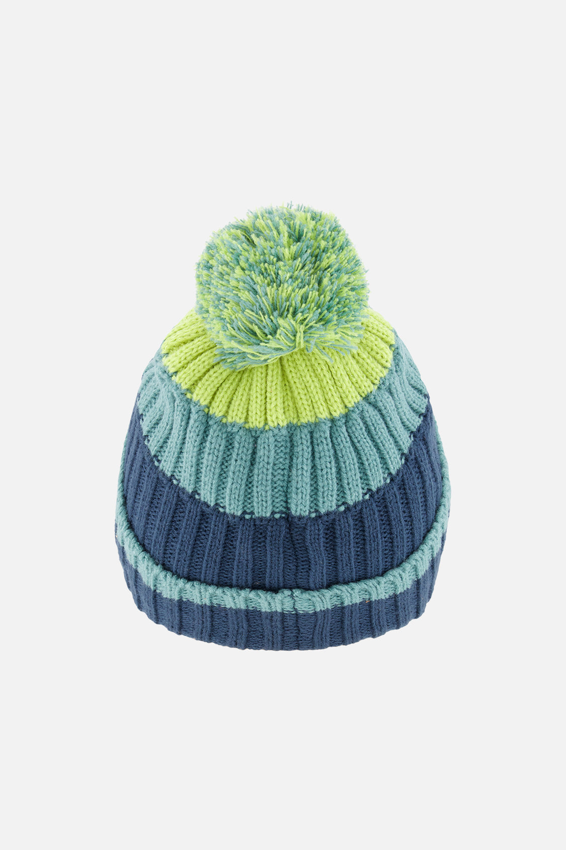 Winter Knit Hat With Pompom Dark Turquoise-2