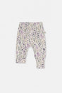 Organic Cotton Evolutive Pants Beige With Heart Print-0