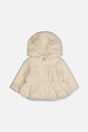 Hooded Zip Sherpa Jacket Off-White-0