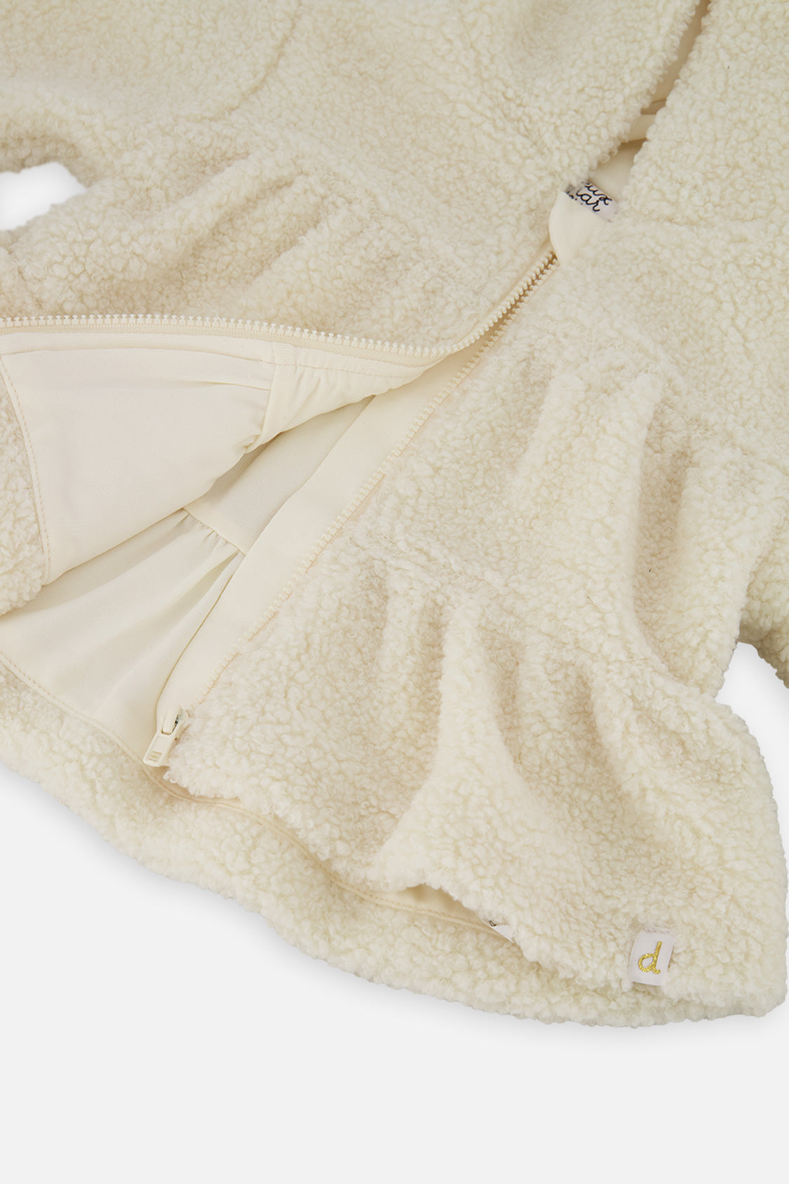 Hooded Zip Sherpa Jacket Off-White-4