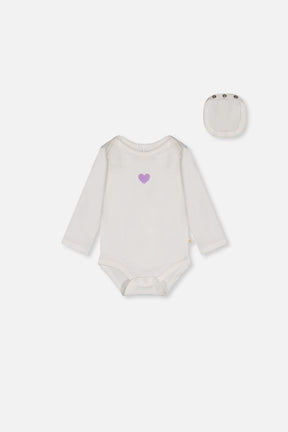 Organic Cotton Onesie Off-White-0
