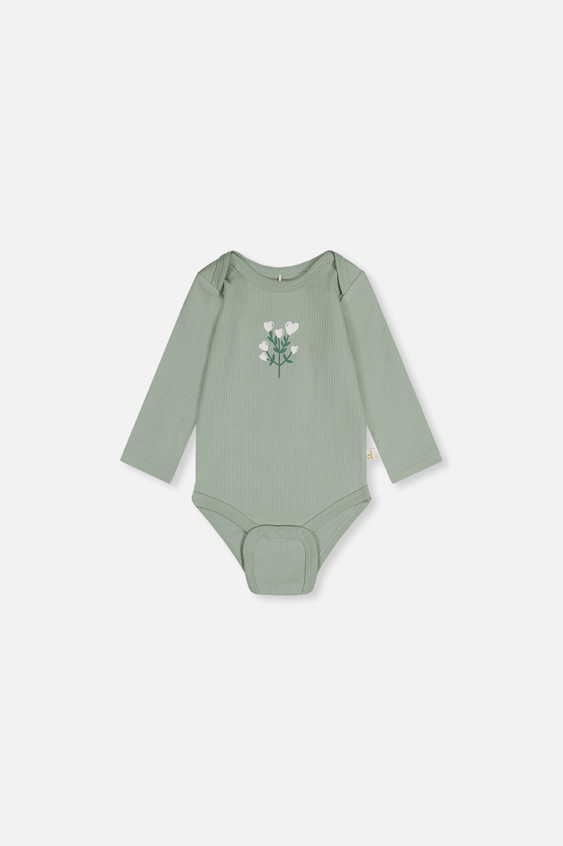 Three Pack Organic Cotton Onesie Purple Floral Print-3