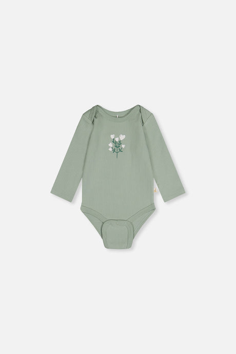 Three Pack Organic Cotton Onesie Purple Floral Print-3