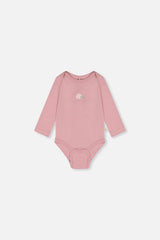Three Pack Organic Cotton Onesie Purple Hedgehog Print-2