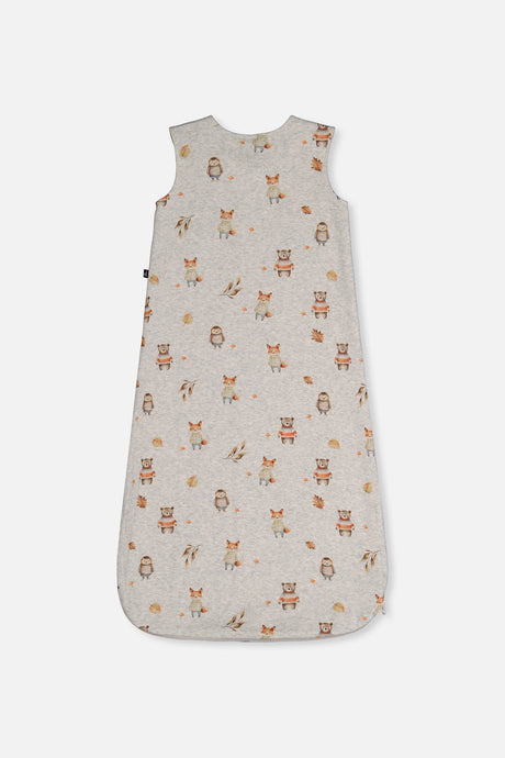 Organic Cotton Sleep Sack Beige Animal Print-1