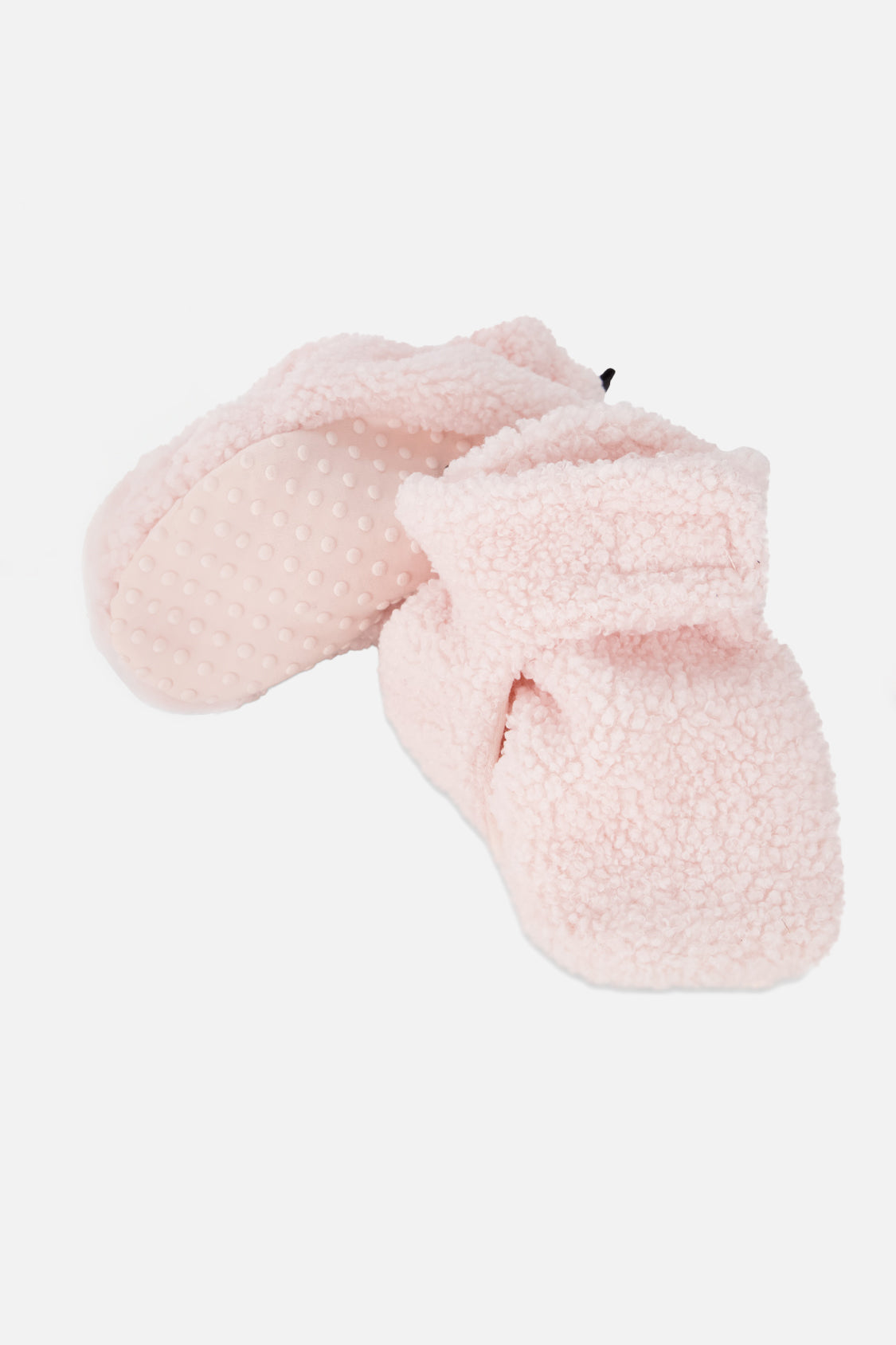 Baby Sherpa Slippers Light Pink-1
