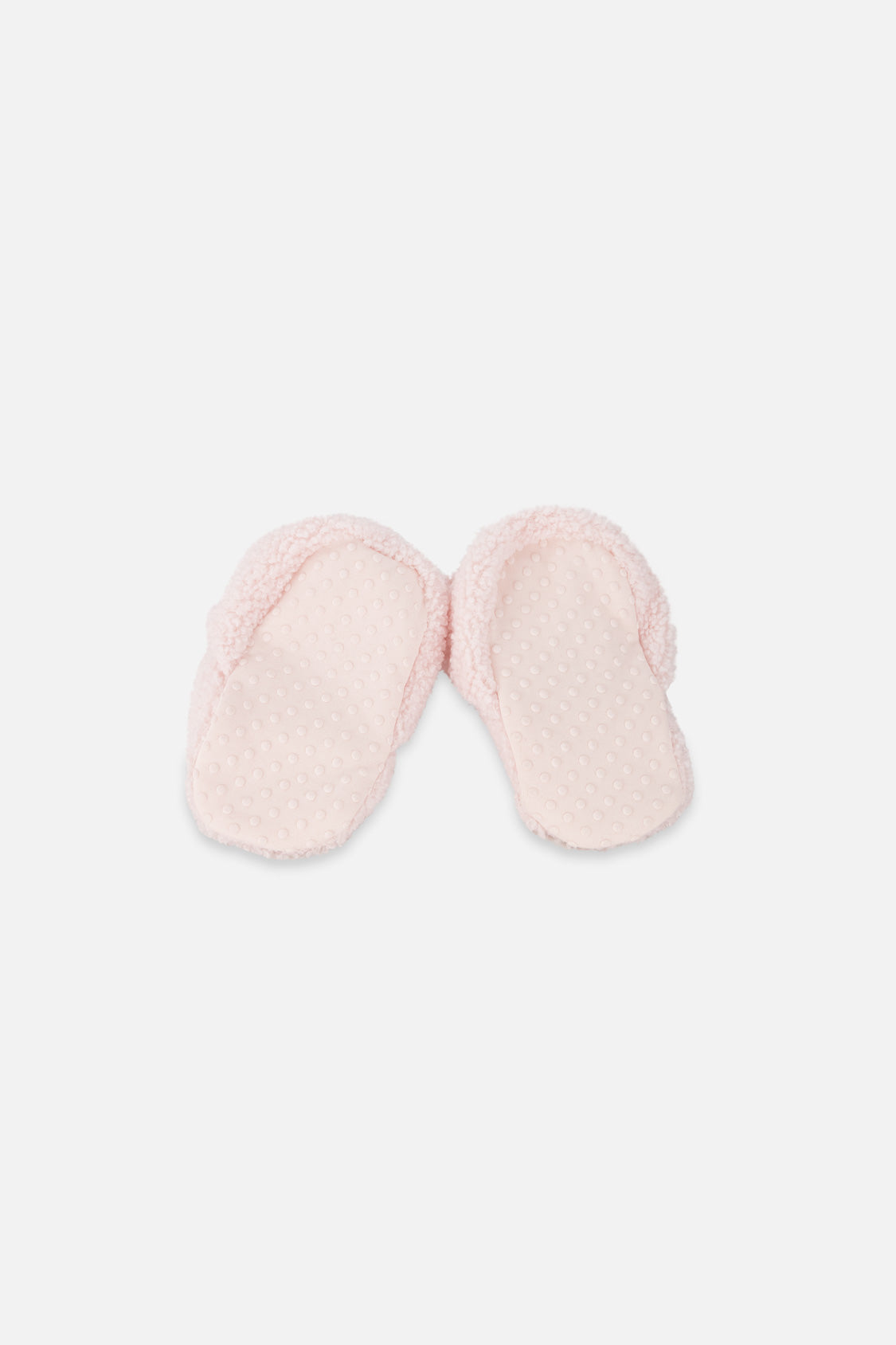 Baby Sherpa Slippers Light Pink-2