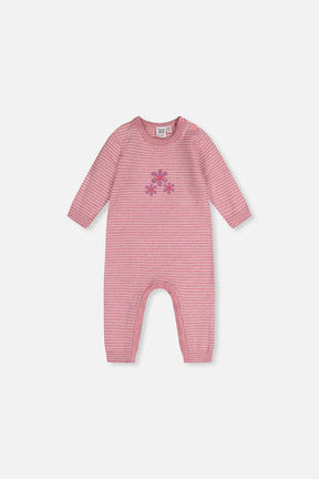 Knitted Romper Dusty Pink-0