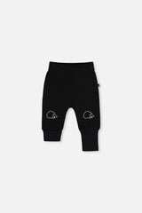Organic Cotton Evolutive Pants Black And Brown-0