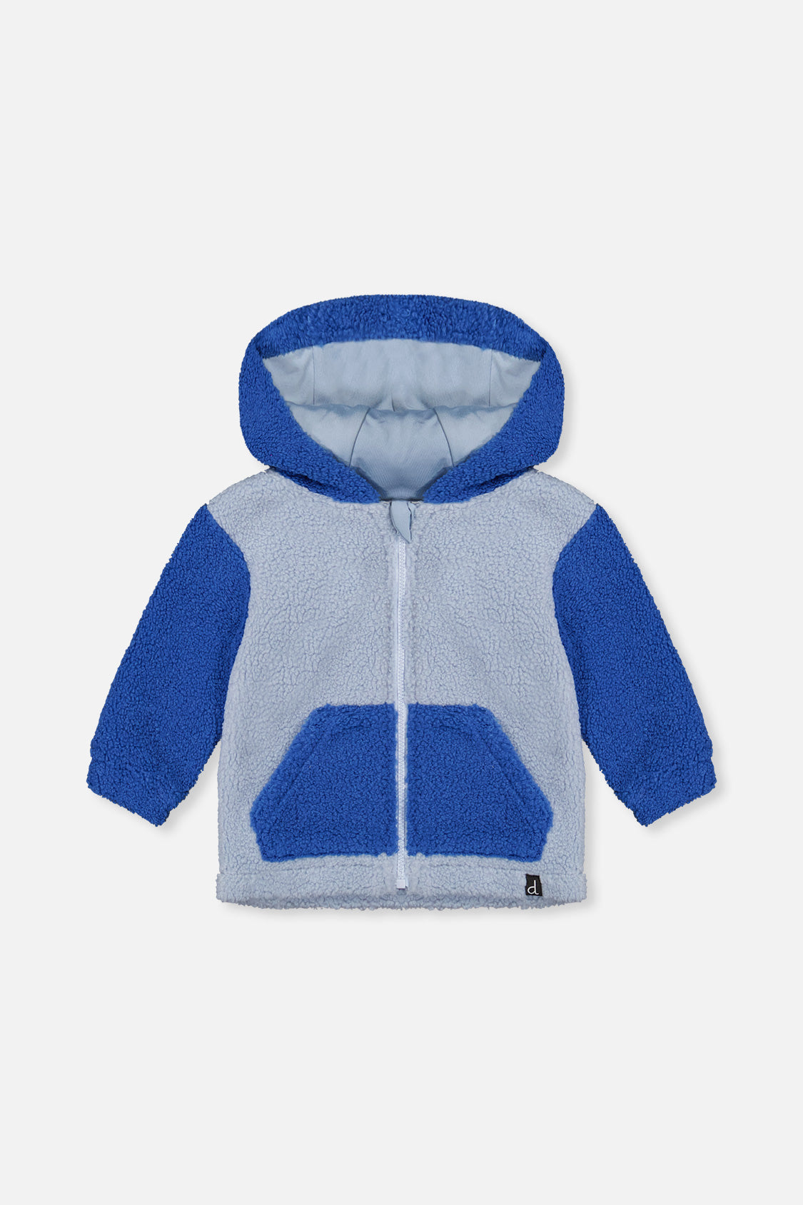 Sherpa Hooded Jacket Blue-0