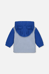 Sherpa Hooded Jacket Blue-2