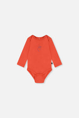 Organic Cotton Onesie Coral-2