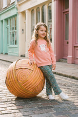 Tunic And Leggings Set Pale Pink And Green Floral Print-1