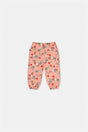 Baby French Terry Sweatpants Pink Cat Print-0
