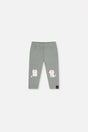 Baby Organic Cotton Leggings Sage Green-0