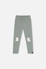 Organic Cotton Leggings Sage Green-0